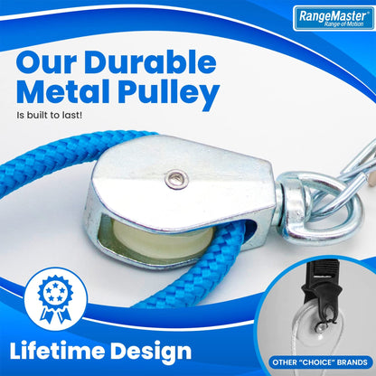 PULLEY, SHLDR THERAPY BLUE RNGR W/MTL BRCKT