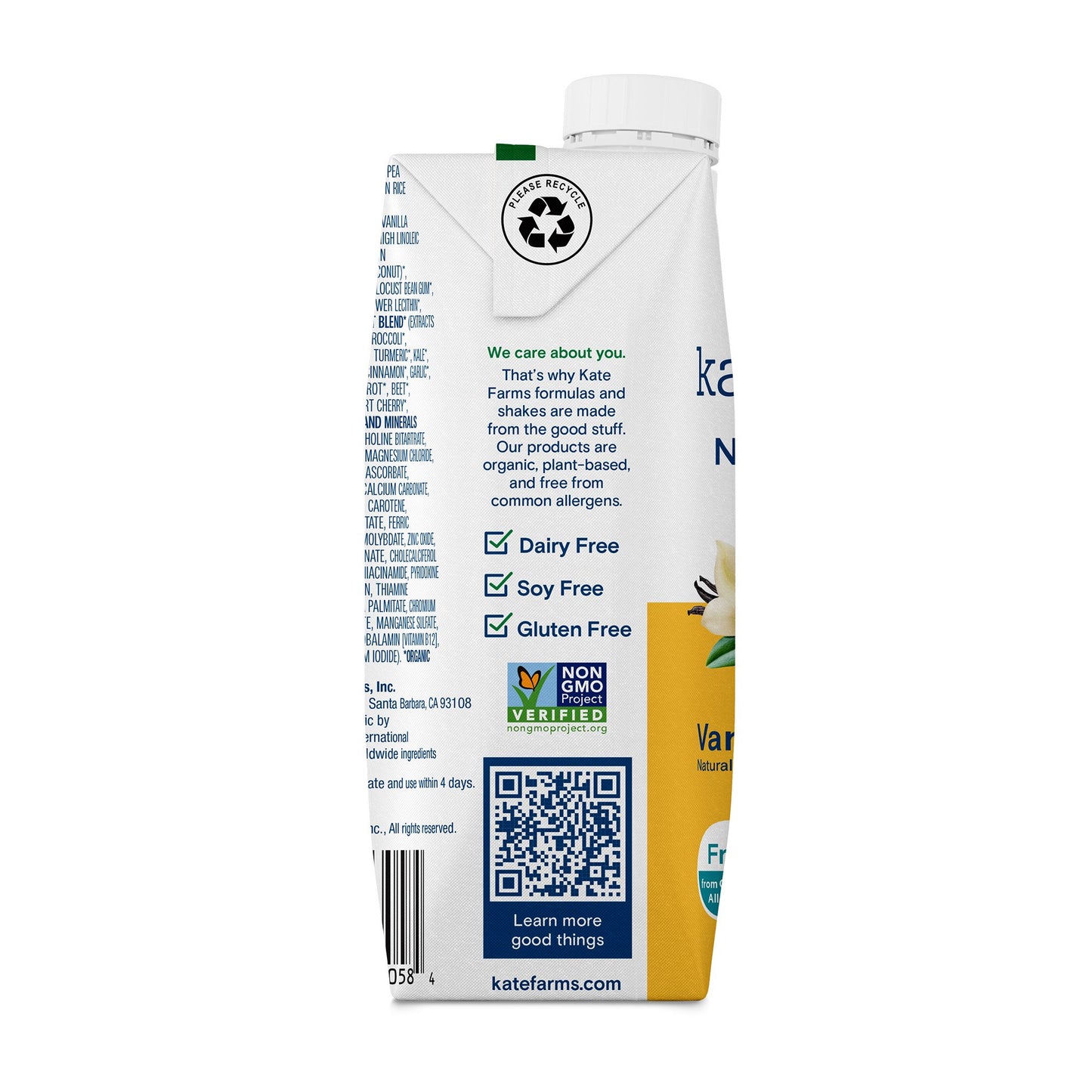 SHAKE, NUTRITION KATE FARMS VAN 11 FL OZ 325ML