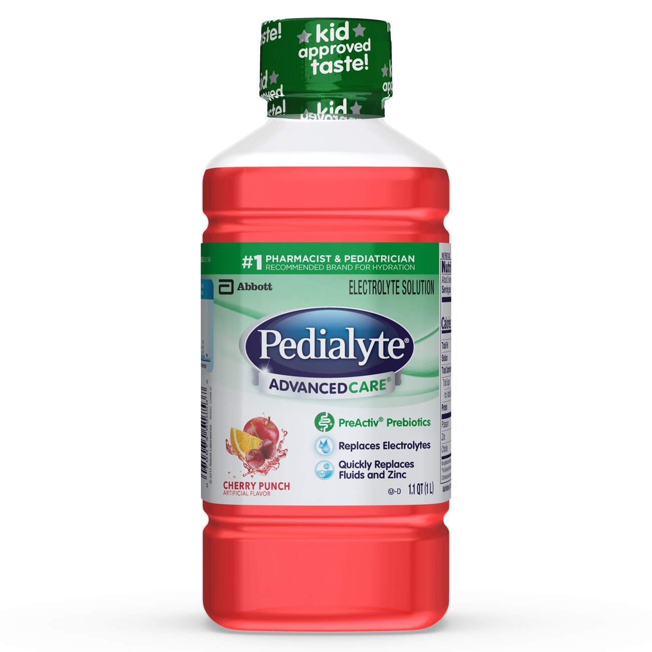 PEDIALYTE, ADVANCED CARE CHERRY PUNCH 1 LTR BTL