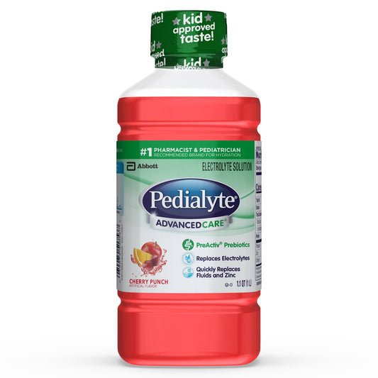 PEDIALYTE, ADVANCED CARE CHERRY PUNCH 1 LTR BTL
