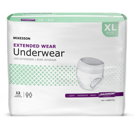 UNDERWEAR, EXTENDED WEAR XLG 58-68