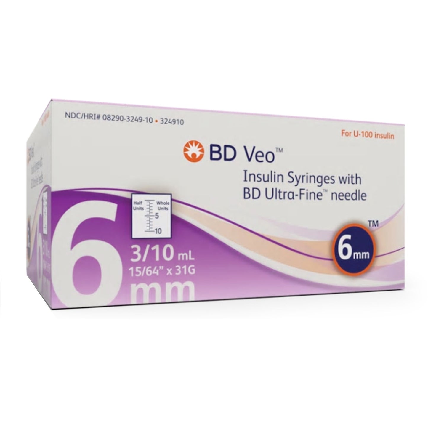 SYRINGE/NDL, INSULIN .3ML 31GX6MM