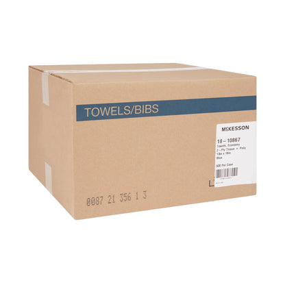 TOWEL, PRO 2PLY ECON BLU 13X18