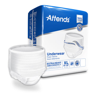 UNDERWEAR, ATTENDS X-ABSORBENCY DISP XLGE