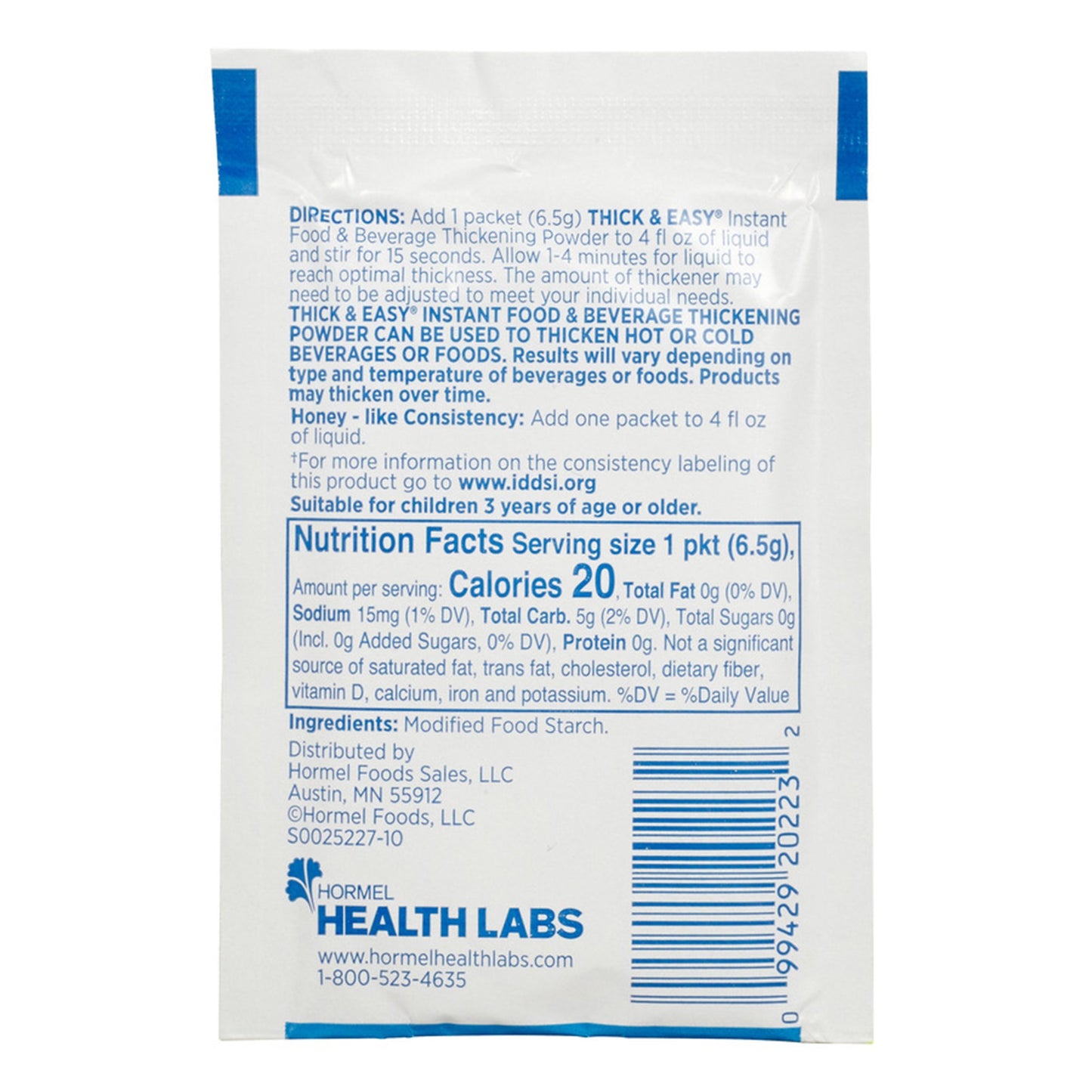 THICK & EASY, INST FOOD THICKENER HONEY 6.5GM