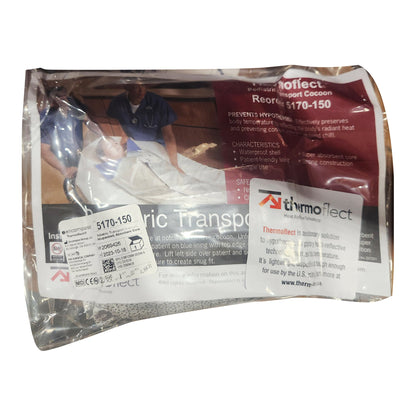 BLANKET, HYPOTHERMIA PED COCOON SLVR