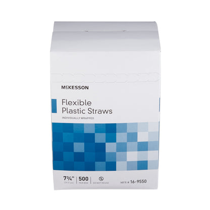 STRAW, PLASTIC FLEX WRAP LF