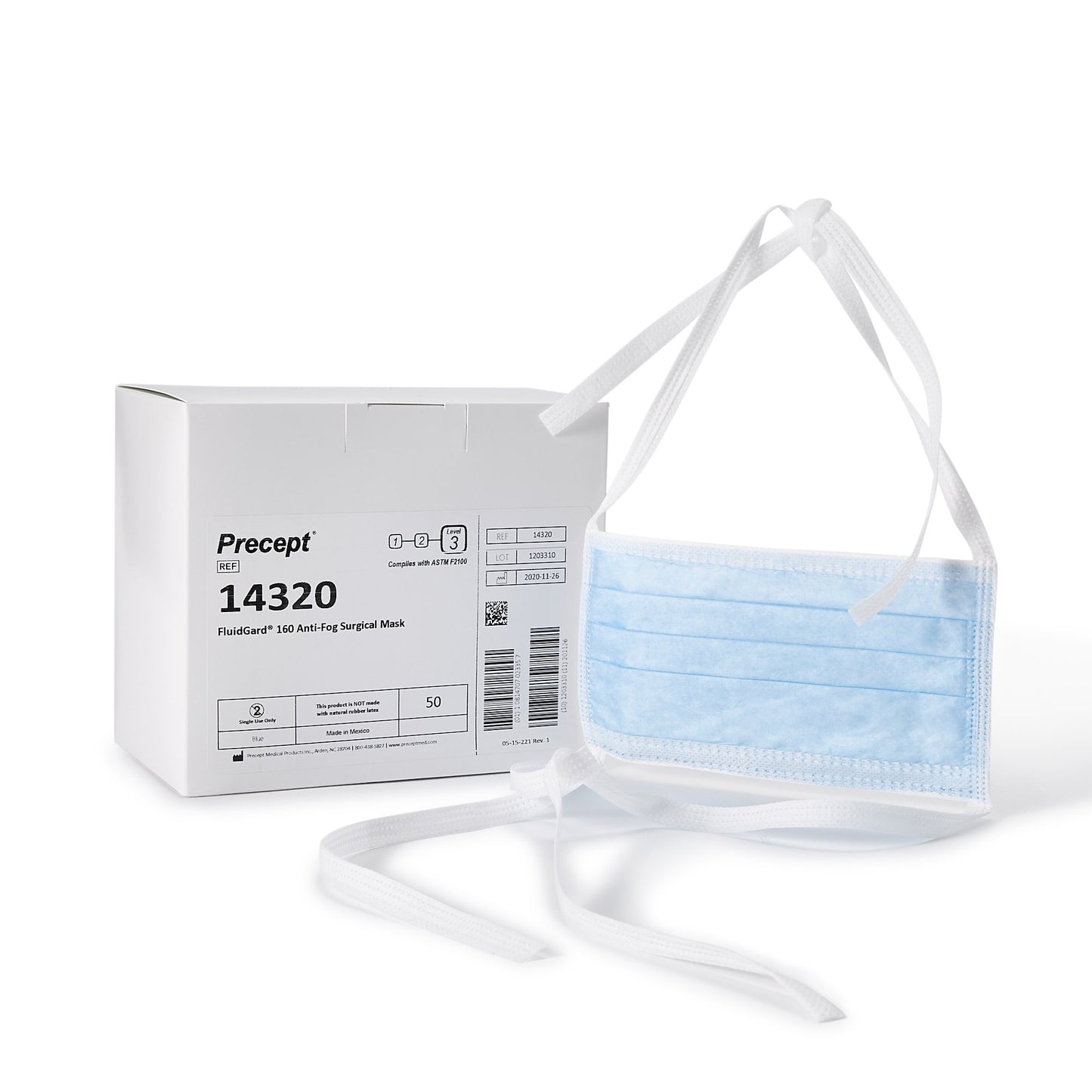 MASK, SURG TIES ASTM3 ANTIFOG