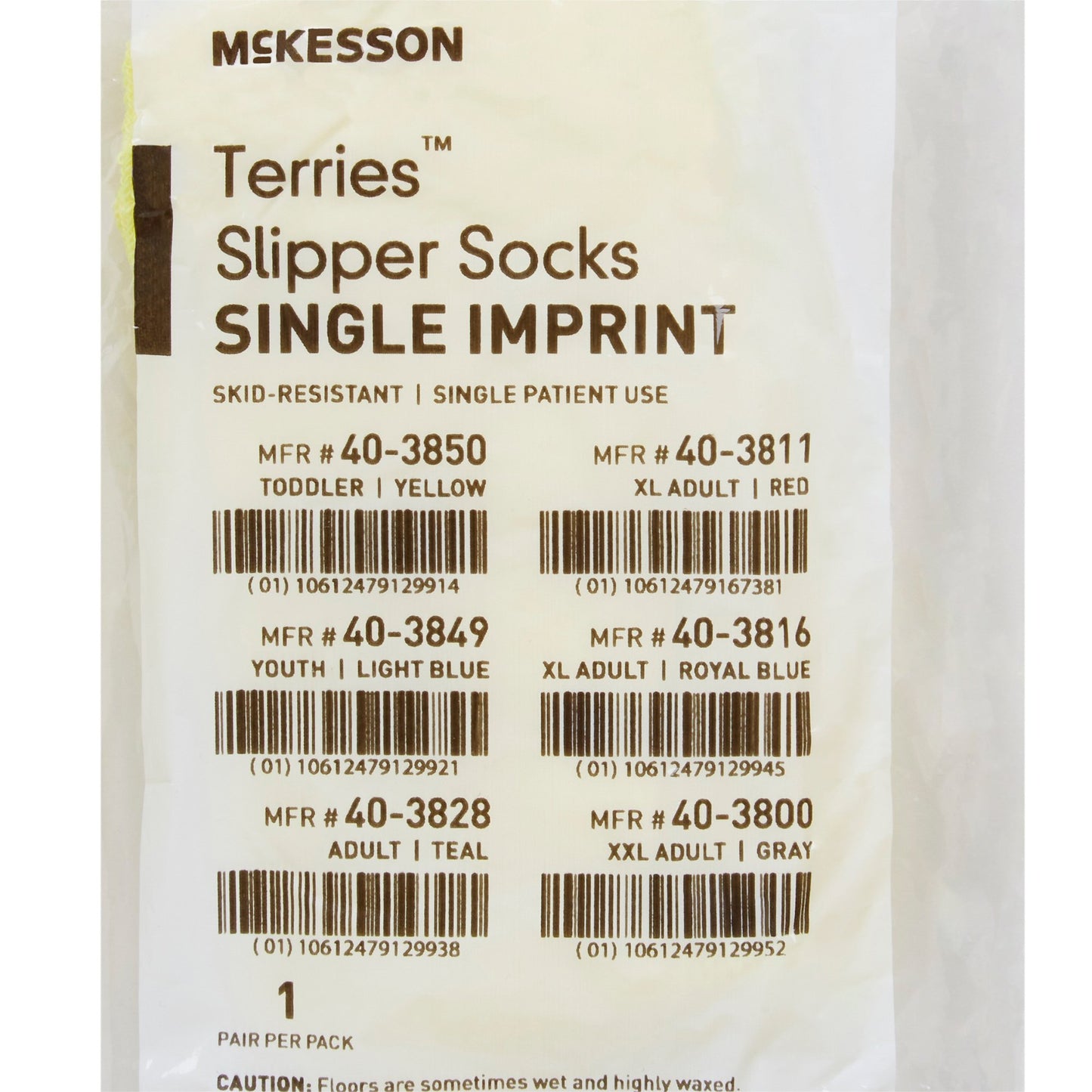 SLIPPER, TERRY YLW TOD