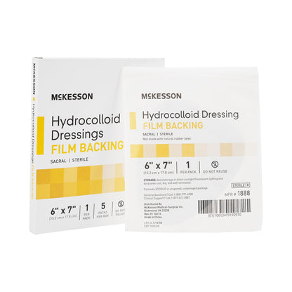 DRESSING, HYDROCOLLOID FILM-BCK STR SACRAL 6X7