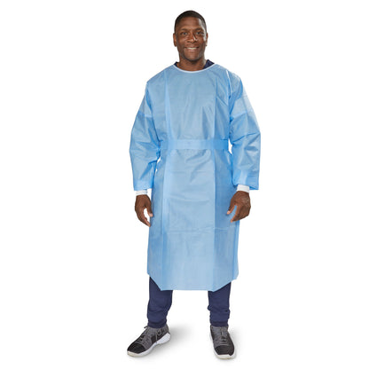 GOWN, ISO SMS NR BLU OSFM