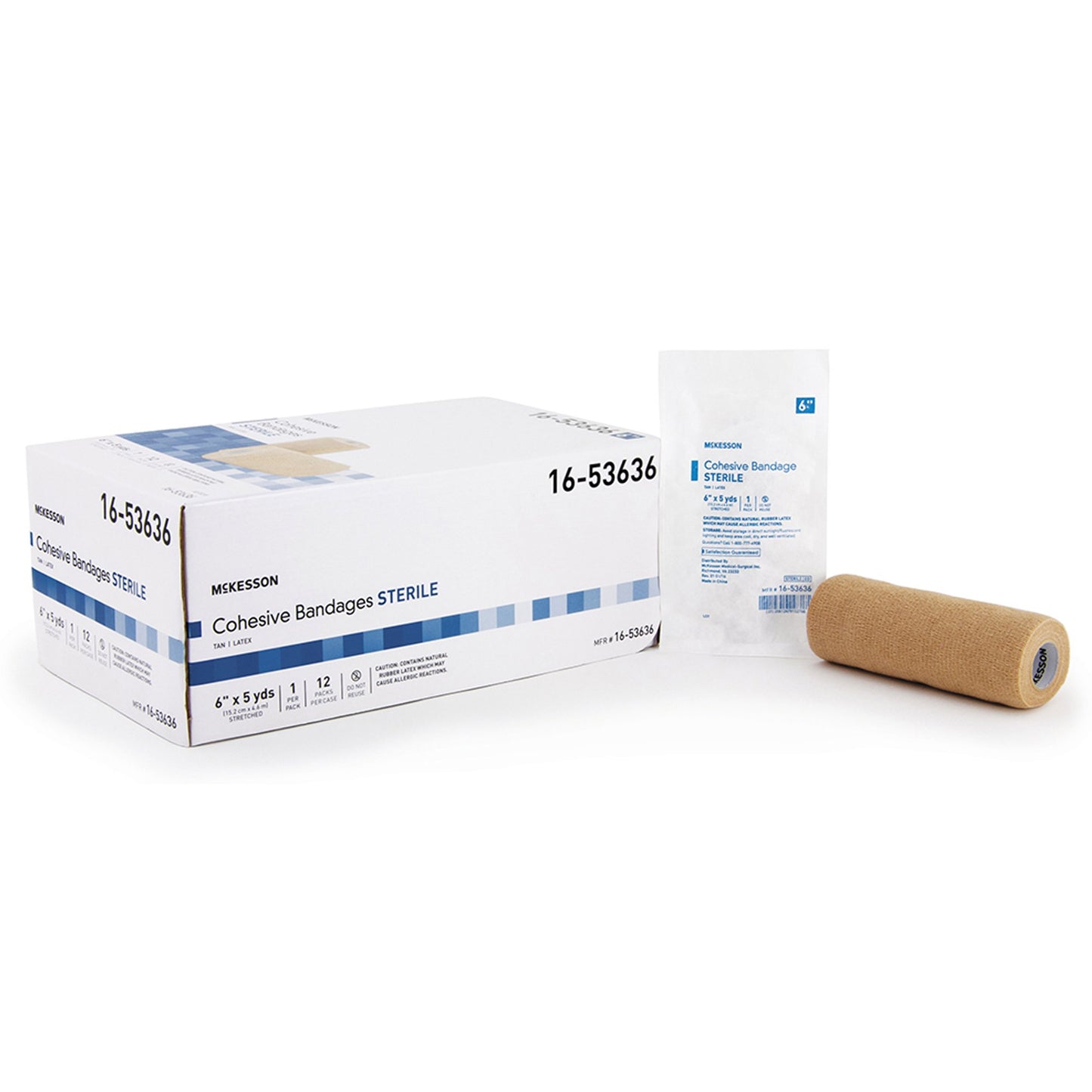 BANDAGE, COHESIVE STR TAN 6"