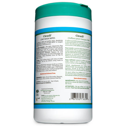 WIPE, CPAP CITRS II 7.5OZ