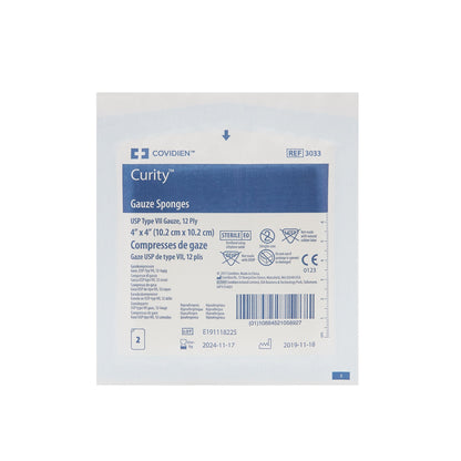 SPONGE, GAUZE 12PLY STR 4"X4"