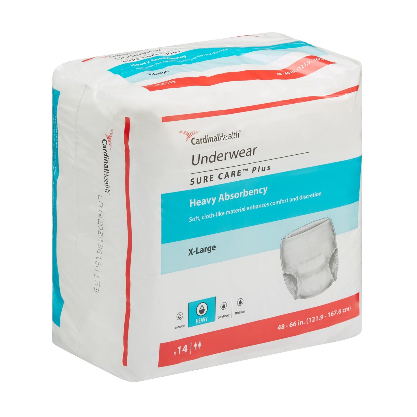 UNDERWEAR, SURECARE XLG 54"-64"