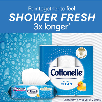 WIPE, WET COTTONELLE FRESH CARE FLUSHABLE