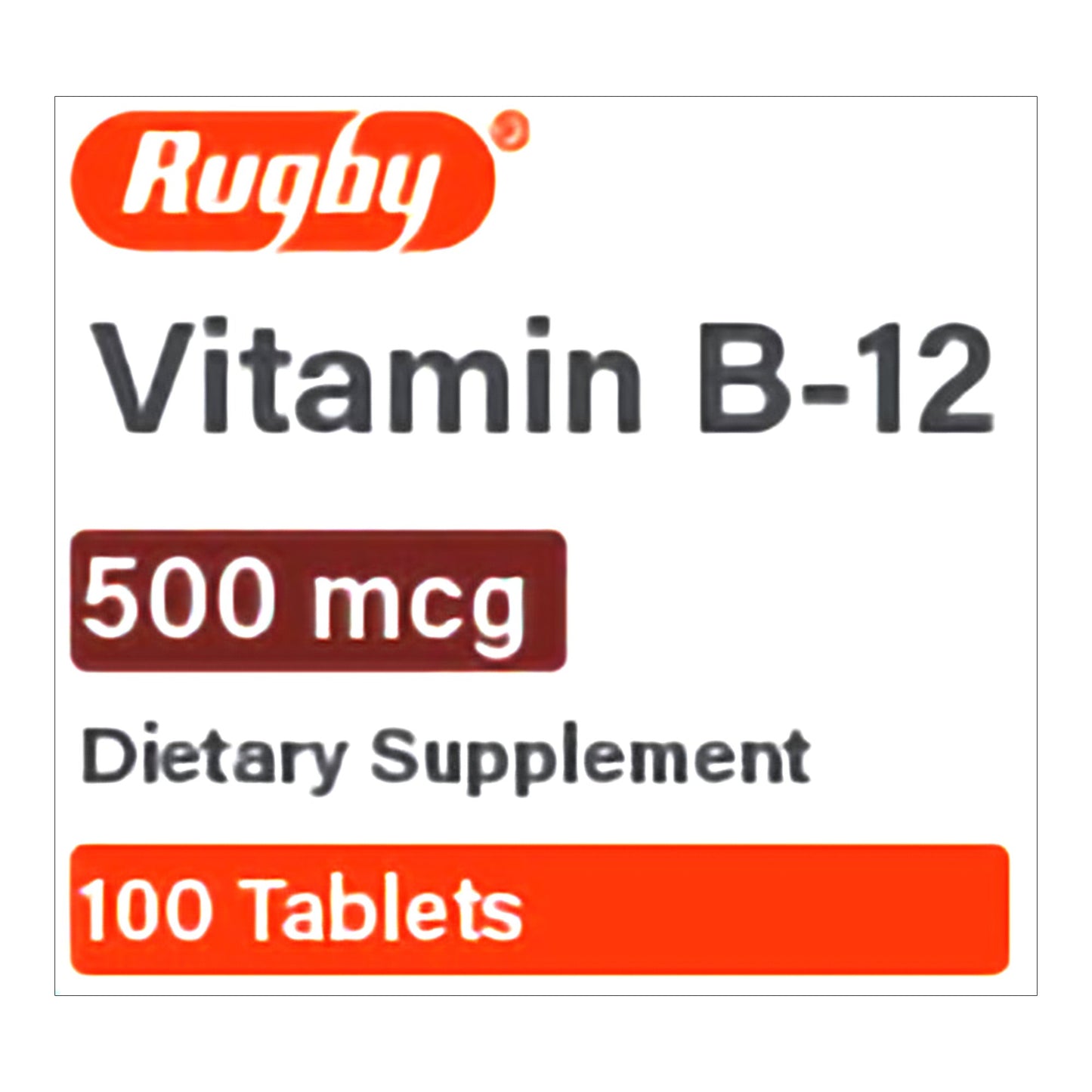 VITAMIN B-12, TAB 500MCG