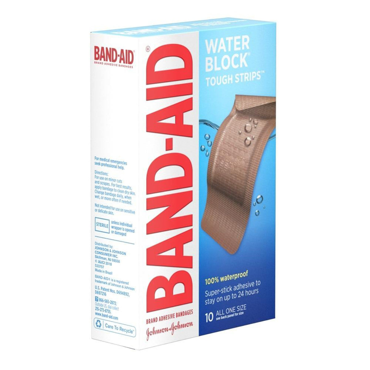 BANDAGE, ADH BAND-AID TOUGH STRIPS