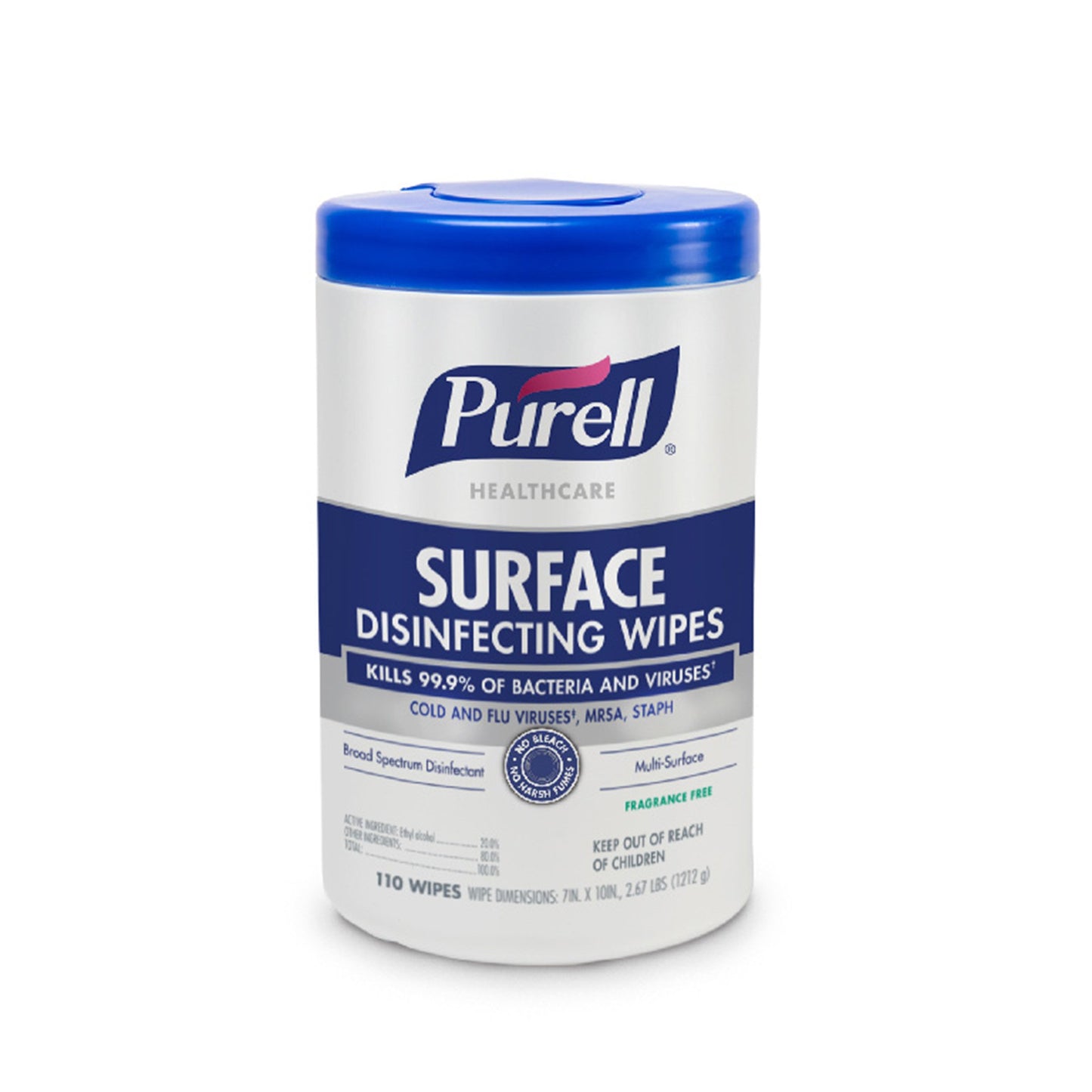 WIPES, SURFACE DISINF PURELL 7"X10"