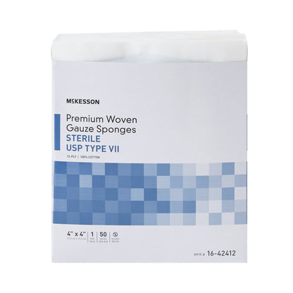 SPONGE, GAUZE TYPE-VII 12PLY STR 4"X4"