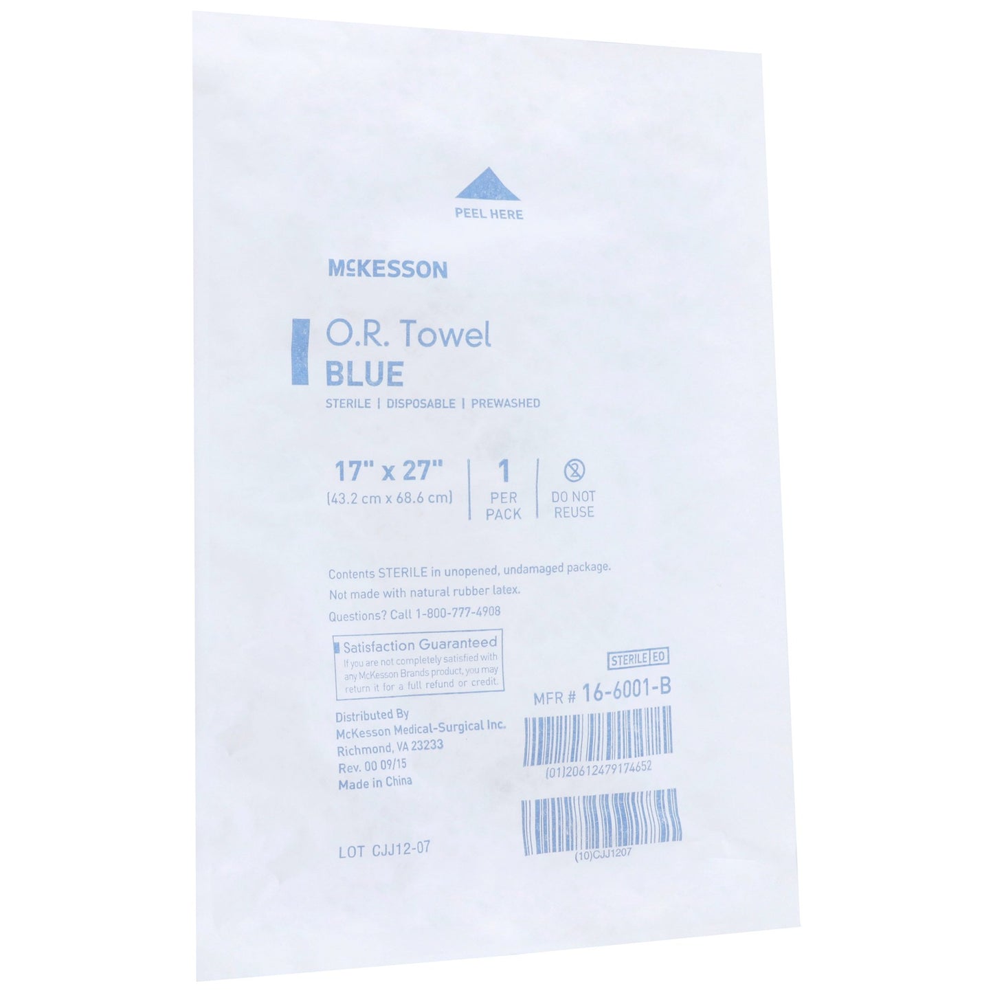 TOWEL, OR STR BLU