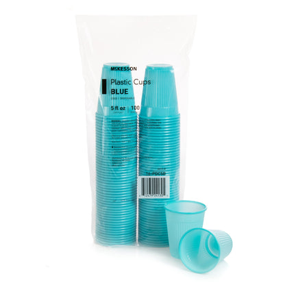 CUP, DRINKING PLASTIC BLU 5OZ