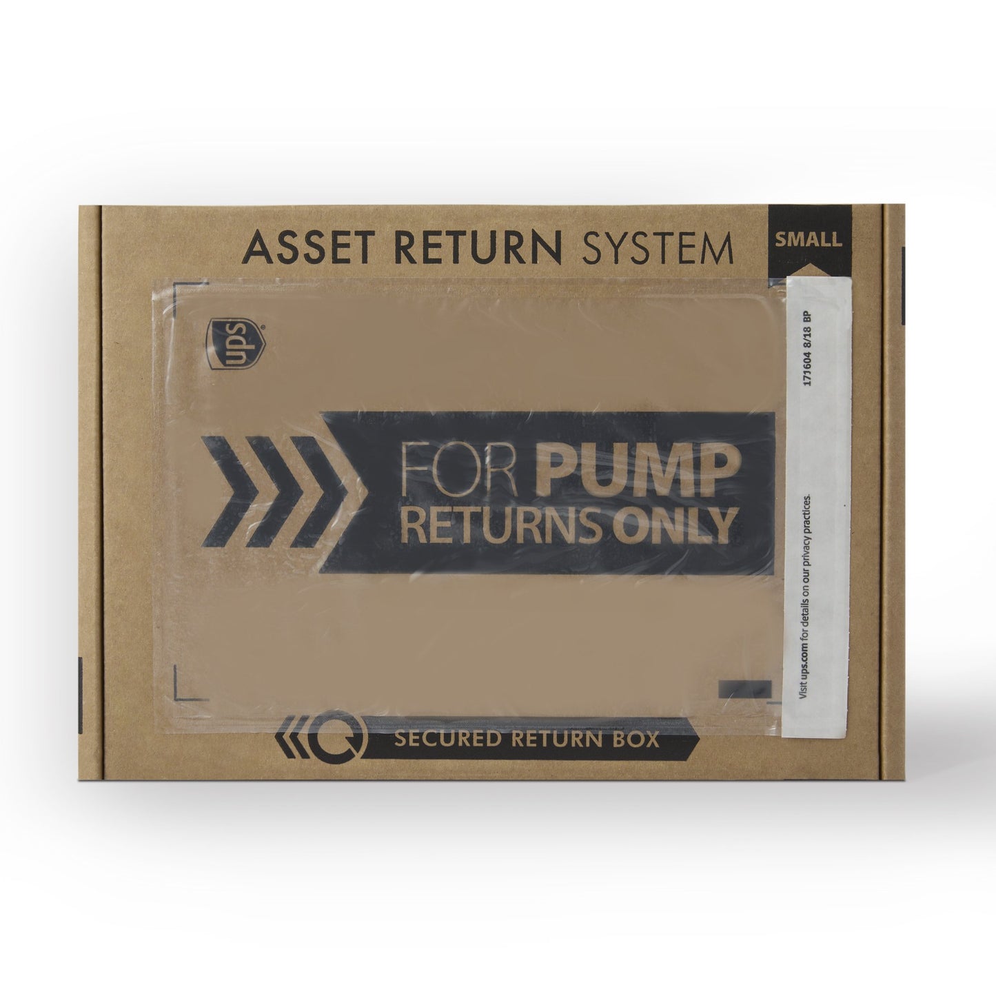 BOX, RETURN ASSET PUMP SM PREPAID