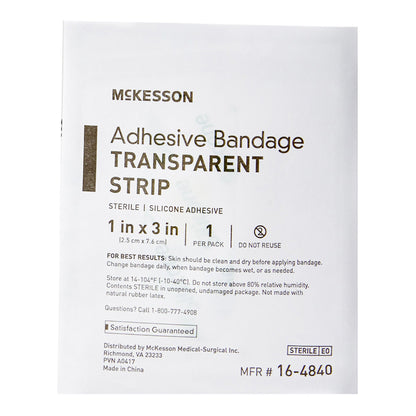BANDAGE, ADHSV SHR SILICONE STRIP 1" X 3"