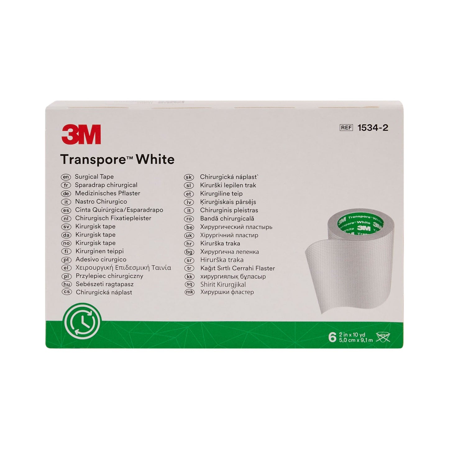 TAPE, ADHSV TRANSPORE WHT 2"