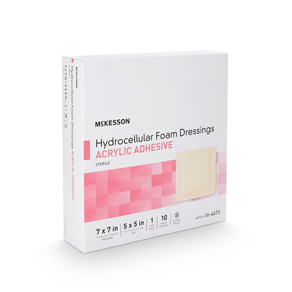 DRESSING, HYDROCELLULAR ADH STR FOAM 7"X7"