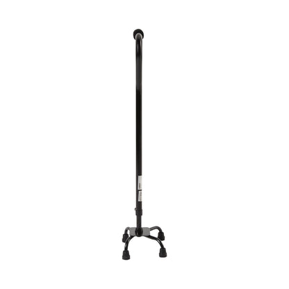 CANE, QUAD/SM BASE STEEL BLK