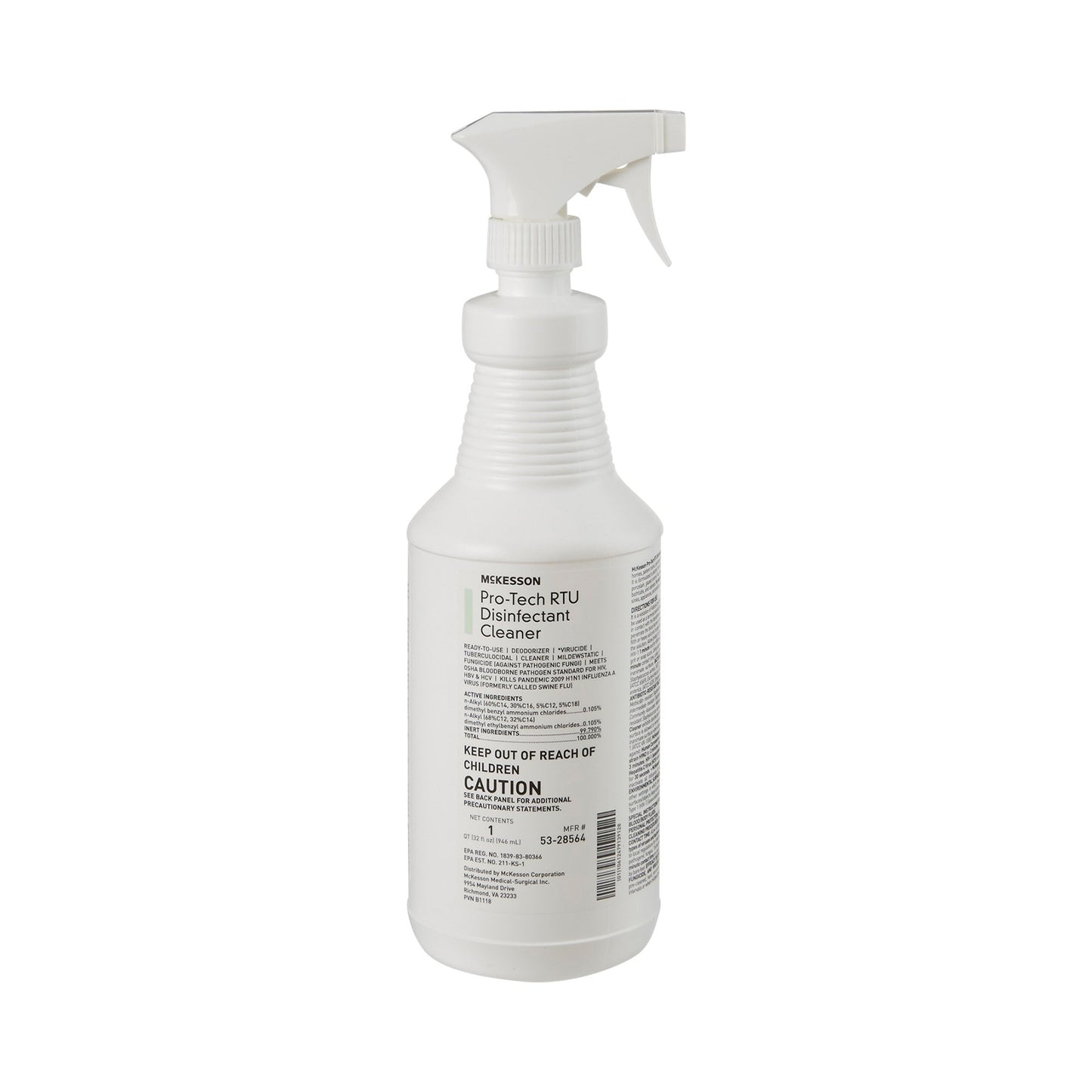 CLEANER/DISINFECT, PRO-TECH RTU 32OZ