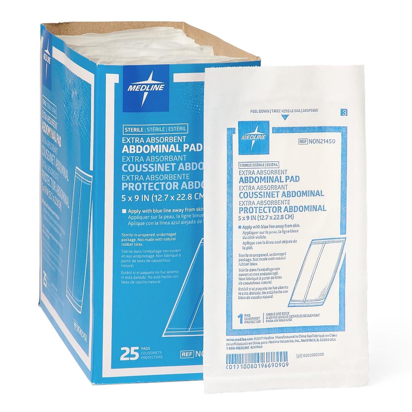 PAD, ABDOMINAL STR 5"X9"