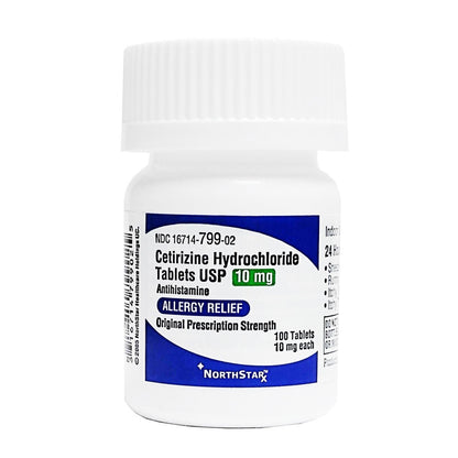 CETIRIZINE HCL, TAB 10MG