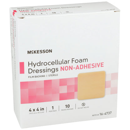 DRESSING, HYDROCELLULAR FM N/ADH W/FILM BCK 4"X4"