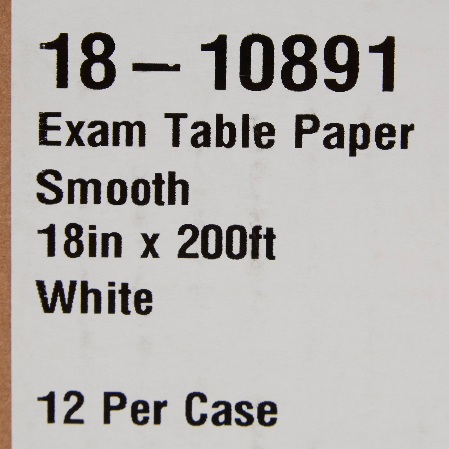 PAPER, TABLE SMOOTH ECON WHT 18"X200'