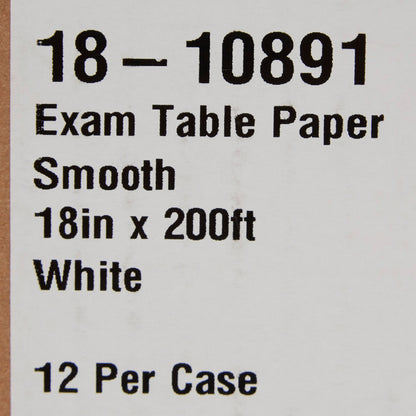 PAPER, TABLE SMOOTH ECON WHT 18"X200'