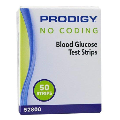 TEST STRIP, BLD GLUC PRODIGY NO CODING