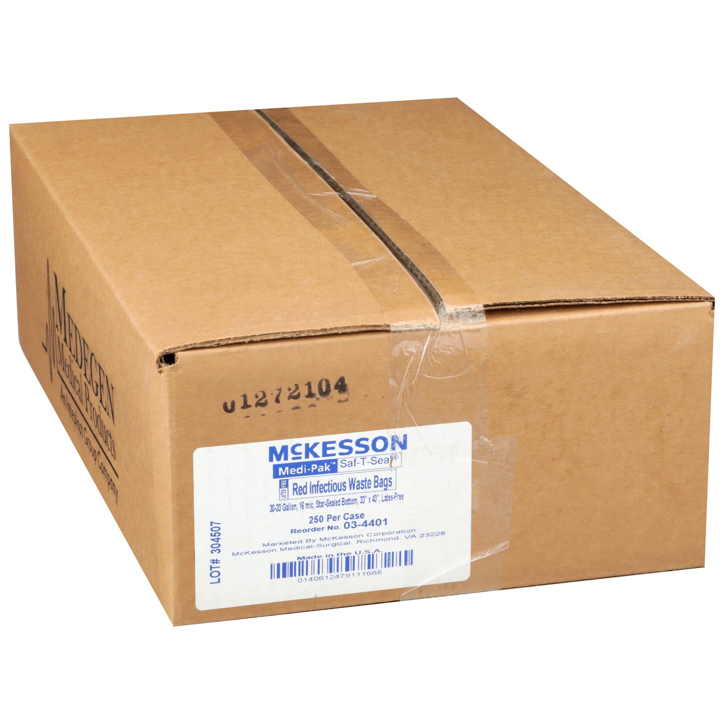 BAG, BIOHAZ - SL 33X40 30-33GL17MIC .66MIL