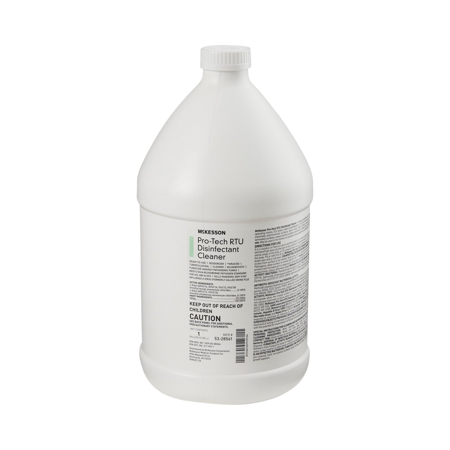 CLEANER/DISINFECTANT, PRO-TECHRTU 1GL LF