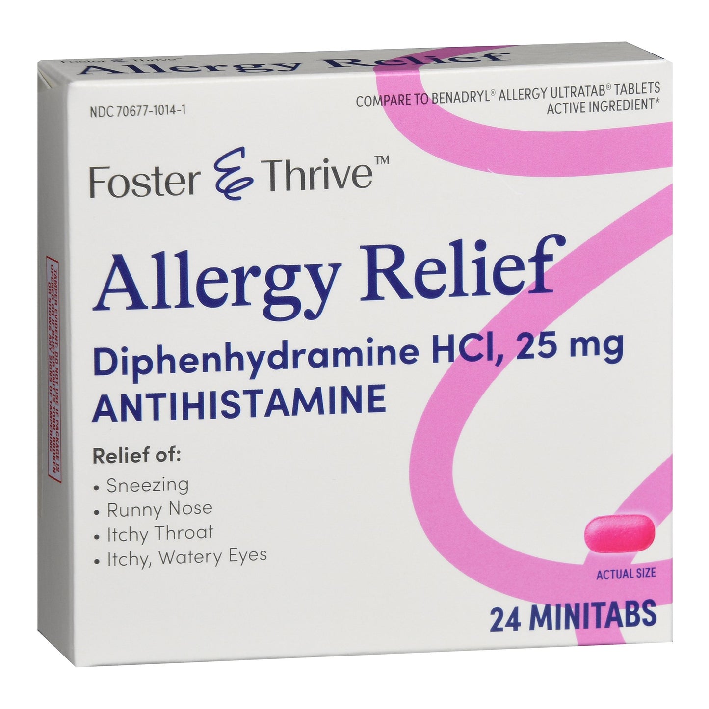 ALLERGY RELIEF ANTIHISTAMINE,TAB FT SM 25MG