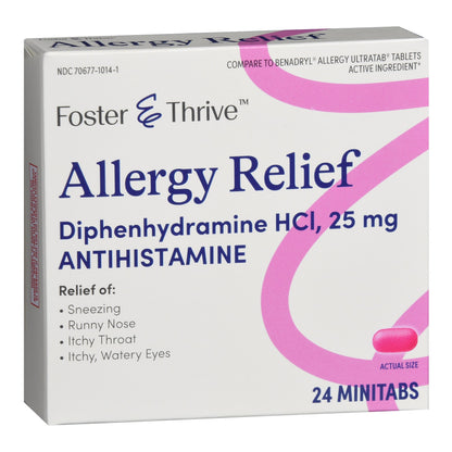 ALLERGY RELIEF ANTIHISTAMINE,TAB FT SM 25MG