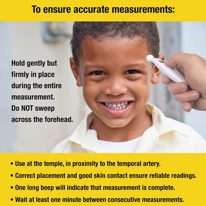THERMOMETER, TEMPLE TOUCH DISPLAY