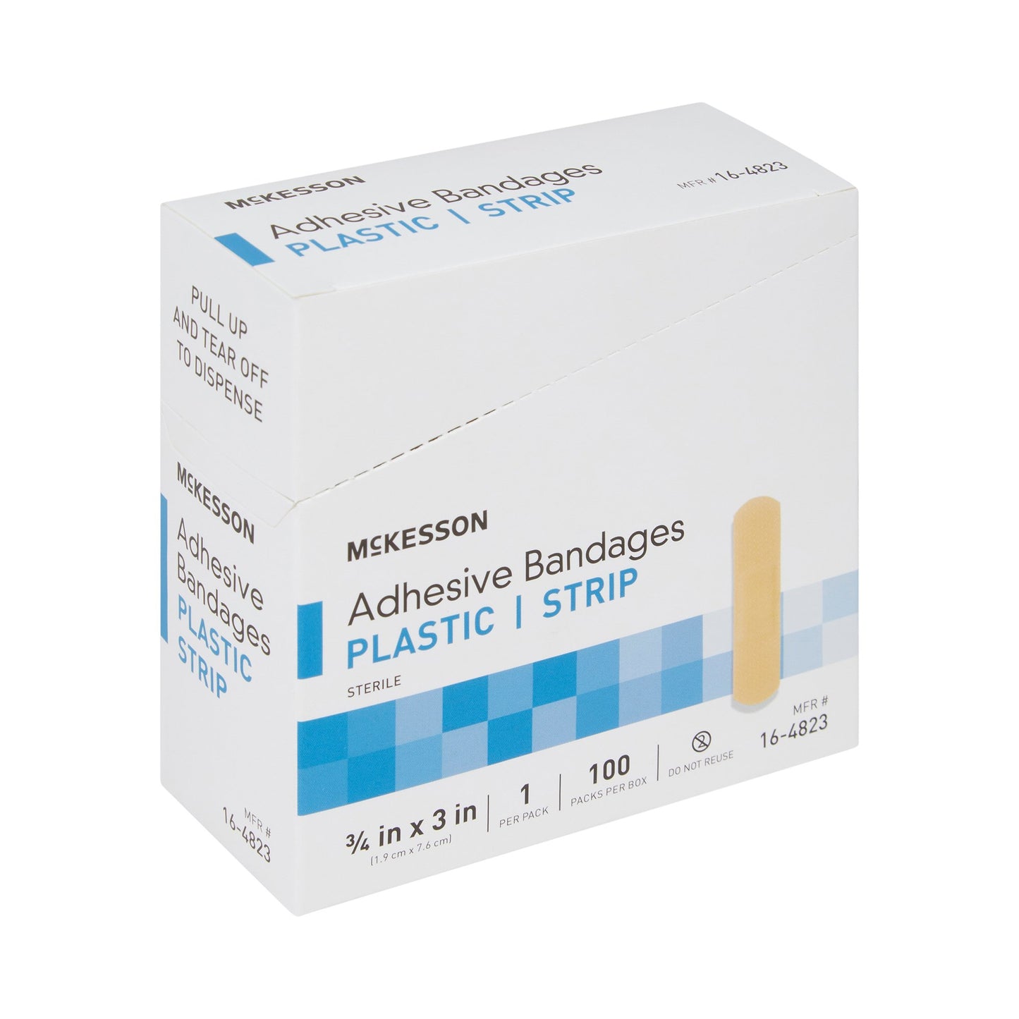 BANDAGE, ADHSV SHR STRP 3/4"X3"