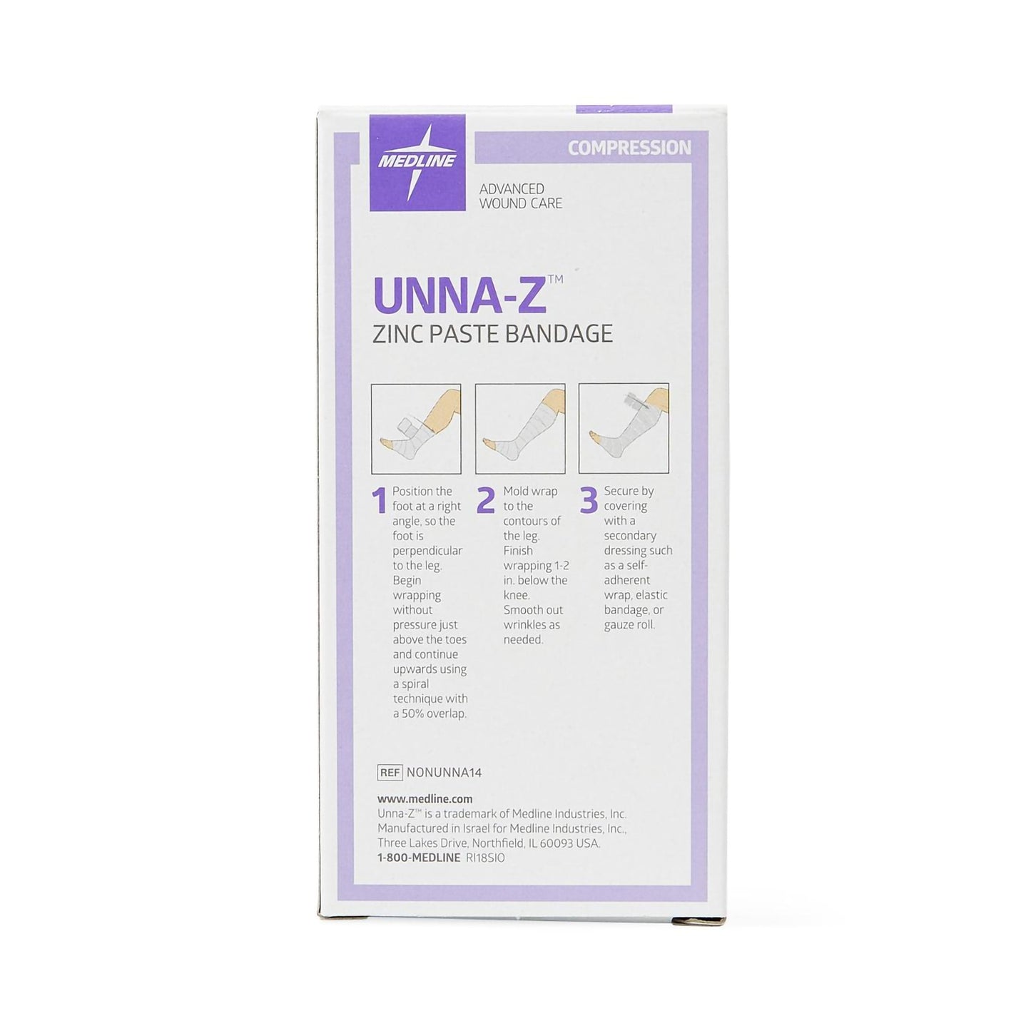 BANDAGE, UNNA BOOT Z W/O CALAMINE 4X10YDS