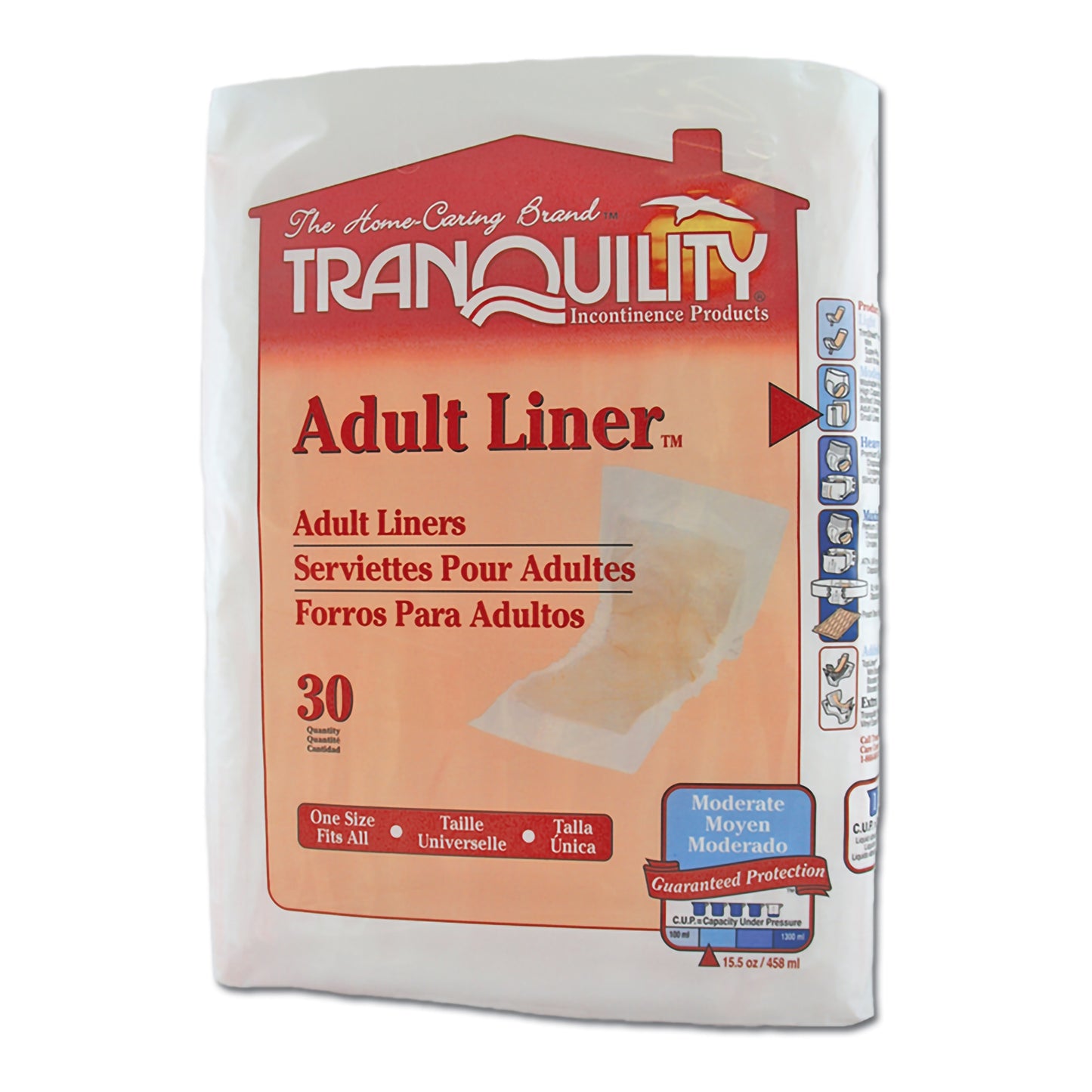 LINER, INCONT TRANQUILITY ADULT