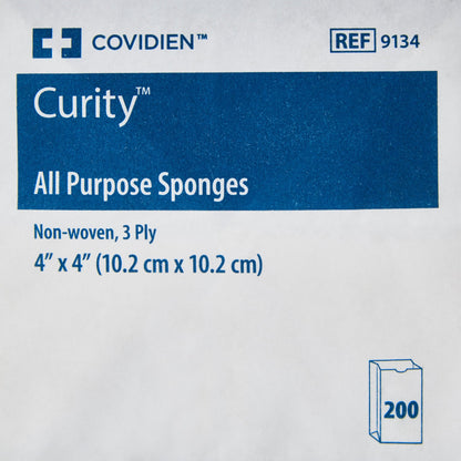 SPONGE, GAUZE CURITY 3PLY 4"X4"