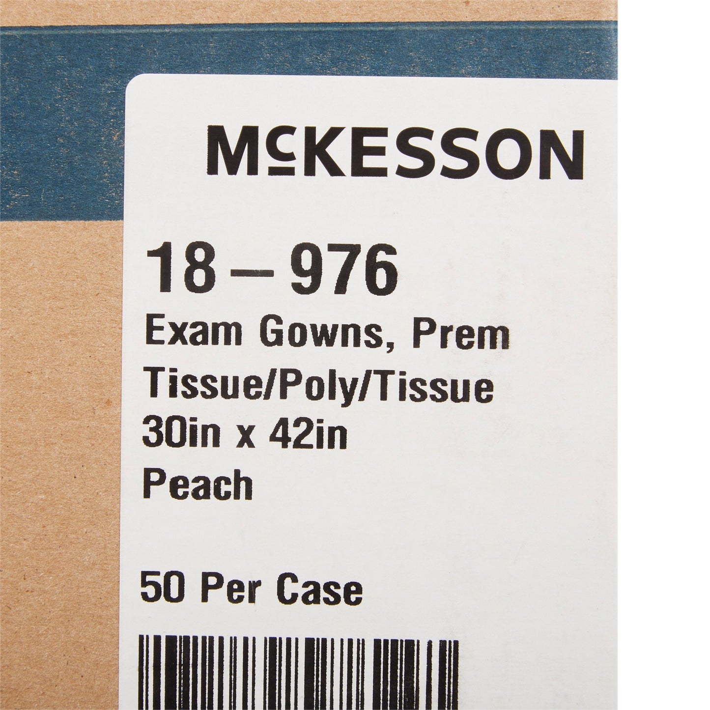GOWN, EXAM T/P/T F/B OPN PEACH30X42