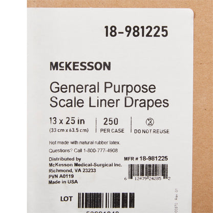 LINER, SCALE GENERAL PURPOSE 13"X25"