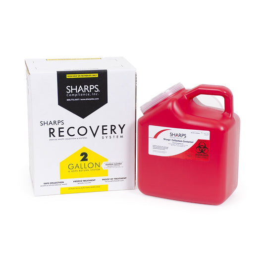 CONTAINER, SHARPS MAILBACK 2GLCHEMO YLW